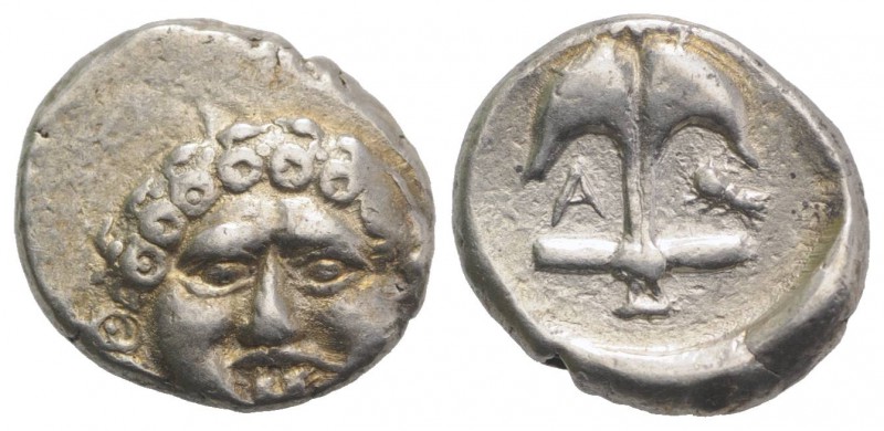 Thrace, Apollonia Pontika, late 5th-4th centuries BC. AR Drachm (13.5mm, 2.89g, ...