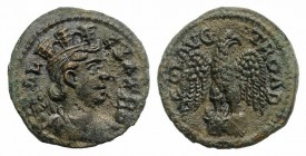 Troas, Alexandria. Pseudo-autonomous issue, c. mid 3rd century AD. Æ (21mm, 5.25g, 12h). Turreted and draped bust of Tyche r., with vexillum over shou...