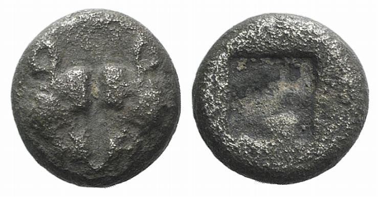 Lesbos, Unattributed early mint, c. 500-450 BC. BI 1/24 Stater (6mm, 0.50g). Con...