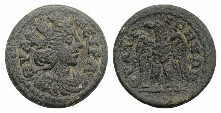 Lydia, Thyateira. Pseudo-autonomous, 3rd century AD. Æ (23mm, 5.99g, 6h). Turret...