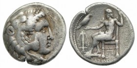 Seleukid Kings, Seleukos I (312-281 BC). AR Tetradrachm (28mm, 16.89g, 6h). In the name of Alexander III of Macedon. Babylon II, c. 311-300 BC. Head o...