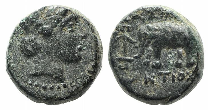 Seleucid Kings, Antiochos III (222-187). Æ (10mm, 2.32g, 12h). Sardes, c. 222-18...