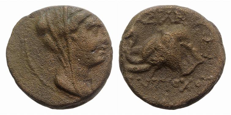 Seleukid Kings, Antiochos IV (175-164 BC). Æ (12.5mm, 2.56g, 12h). Antioch, c. 1...