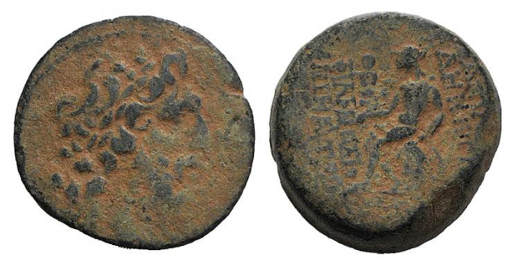Seleukid Kings, Demetrios II (First reign, 146-138 BC). Æ (24mm, 15.53g, 2h). An...
