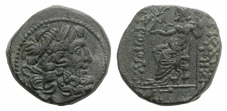Seleucis and Pieria, Antioch, Civic Issue. 1st century BC. Æ Tetrachalkon (19mm,...