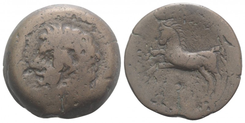 Kings of Numidia, Massinissa or Micipsa (203-148 BC or 148-118 BC). Æ Unit (27mm...