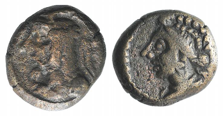 Kings of Elymais, Orodes IV (c. AD 150-200). Æ Drachm (12mm, 2.56g, 1h). Diademe...