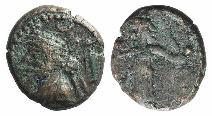 Kings of Elymais, “Prince A” (c. 200-250 AD). Æ Unit (13mm, 2.58g, 1h). Diademed...
