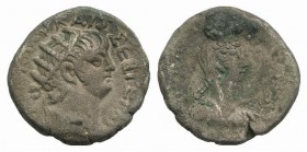 Nero and Poppaea (54-68). Egypt, Alexandria. BI Tetradrachm (25mm, 11.19g, 12h), year 10 (63/4). Radiate head of Nero r. R/ Draped bust of Poppaea r. ...