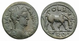 Severus Alexander (222-235). Troas, Alexandria. Æ (24mm, 7.41g, 6h). Laureate head r. R/ Horse grazing r. RPC VI online 3992 (temporary); Bellinger A3...