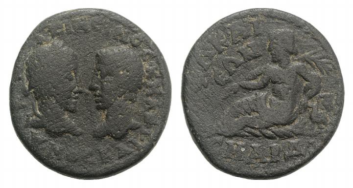 Maximinus I and Maximus Caesar (235-238). Ionia, Phocaea. Æ (21mm, 5.48g, 6h). F...