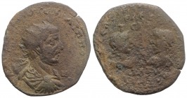 Philip I (244-249). Cilicia, Seleucia ad Calycadnum. Æ (36.5mm, 16.29g, 6h). Radiate, draped and cuirassed bust r. R/ Draped bust of Artemis-Tyche r.,...
