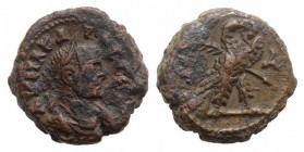 Carus (282-283). Egypt, Alexandria. BI Tetradrachm (18mm, 6.88g, 12h), year 1 (282/3). Laureate, draped, and cuirassed bust r. R/ Eagle standing r., h...