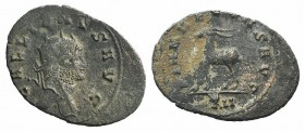 Gallienus (253-268). Antoninianus (21mm, 3.24g). Rome, 267-8. Radiate head r. R/ Stag standing l.; XII. RIC V 179. Good Fine - near VF