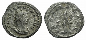 Gallienus (253-268). Antoninianus (22mm, 4.21g). Antioch, 260-8. Radiate and cuirassed bust r. R/ Aequitas standing l. holding scales and cornucopia. ...