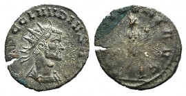 Claudius II (268-270). Antoninianus (19mm, 2.38g, 6h). Rome, 268/9. Radiate, draped and cuirassed bust r., seen from behind. R/ Providentia standing l...