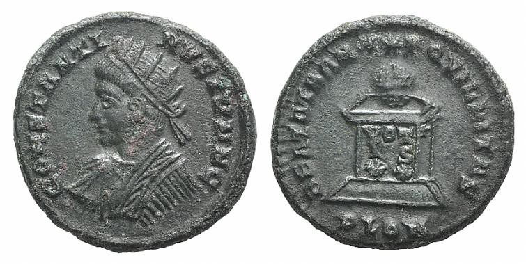 Constantine II (Caesar, 316-337). Æ Follis (19mm, 3.81g, 6h). Londinium, 321-2. ...