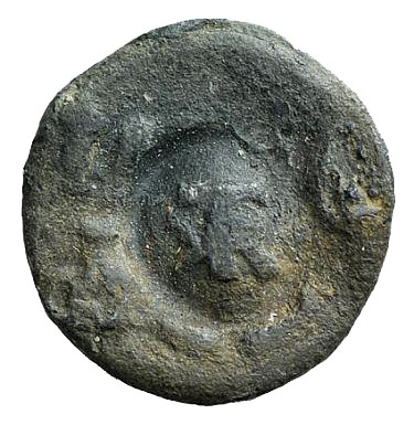 Roman PB Seal (16mm, 2.73g). Monogram in incuse round; uncertain symbols around....