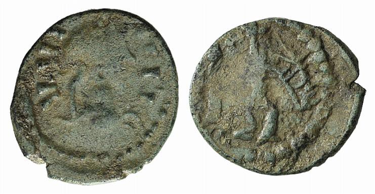 Barbarous Radiates, late 3rd century-5th century. Æ (13mm, 1.02g, 3h). Imitating...
