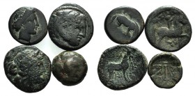 Lot of 4 Greek Æ coins, to be catalog. LOT SOLD AS IS, NO RETURN