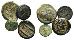 Lot of 4 Greek Æ coins, to be catalog. LOT SOLD AS IS, NO RETURNS