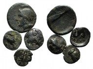 Lot of 4 Greek Æ coins, to be catalog. LOT SOLD AS IS, NO RETURNS