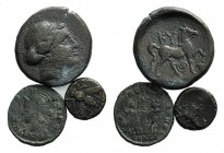 Lot of 3 Æ coins, including Kyzikos, Ephesos and Constantine, to be catalog. Lot sold as it, no returns