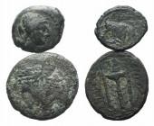 Lot of 2 Greek Æ coins, to be catalog. Lot sold as is, no return