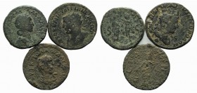 Lot of 3 Roman Provincial Æ coins to be catalog. Lot sold as is, no returns