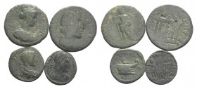 Lot of 4 Roman Provincial and Roman Imperial Æ coins, to be catalog. Lot sold as is, no return