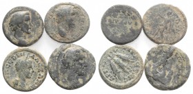 Lot of 4 Roman Provincial AE coins, to be catalog. Lot sold as is, no return