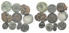 Mixed lot of 11 coins, including Ancient, Byzantine and Medieval, to be catalog. Lot sold as is, no return