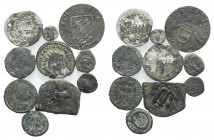 Mixed lot of 10 coins, including Ancient, Byzantine and Medieval, to be catalog. Lot sold as is, no return