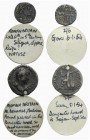 Lot of 2 Roman Imperial AR coins, including pierced Denarius and clipped Siliqua, to be catalog. LOT SOLD AS IS, NO RETURN