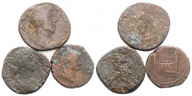 Lot of 3 Roman AE Coins, to be catalog. Lot sold as is, no return