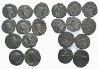 Lot of 10 Roman Antoniniani, to be catalog. Lot sold as is, no return