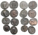 Lot of 8 Roman Antoniniani, to be catalog. Lot sold as is, no return