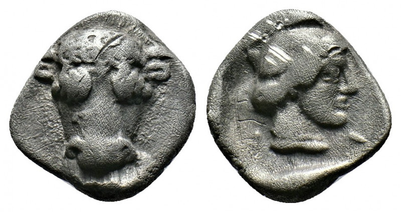 (Silver. 2.84g 14mm) Phocis, Federal Coinage. Hemidrachm, circa 460-458/7 BC. AR...