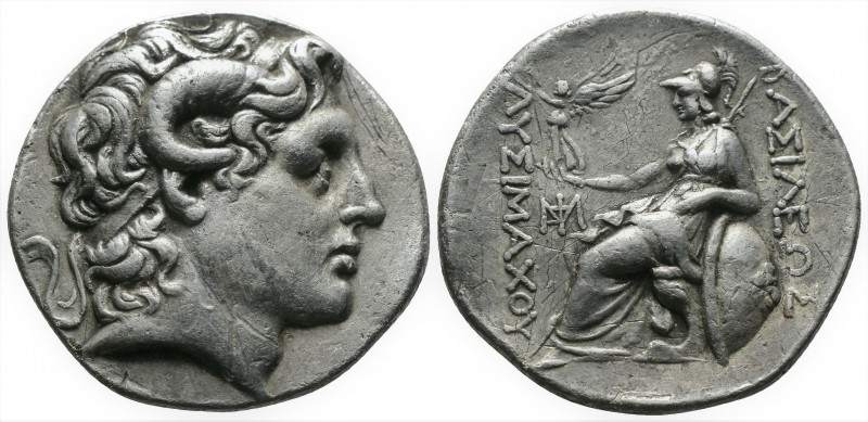 (Silver, 17.00gr 31mm) Lysimachus (323-281 BC). AR tetradrachm Amphipolis, 288/7...