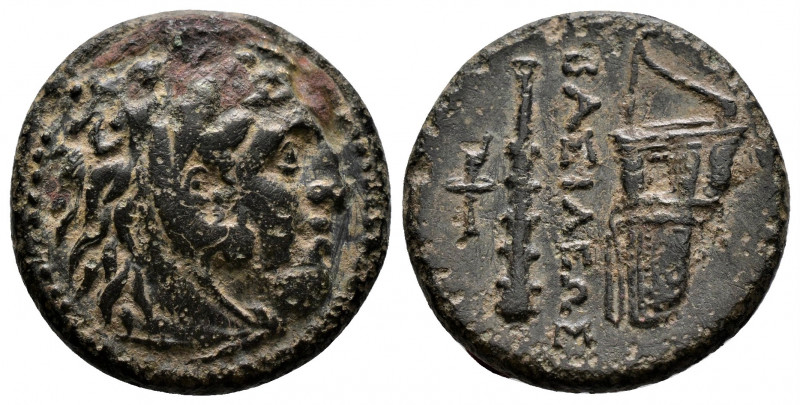(Bronze.5.97g 19mm) KINGS OF MACEDON. Alexander III 'the Great' (336-323 BC). Ae...