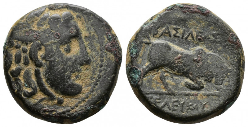 (Bronze.7.14g 20mm) SELEUKID KINGDOM. Seleukos I Nikator (312-281 BC). Ae. Antio...