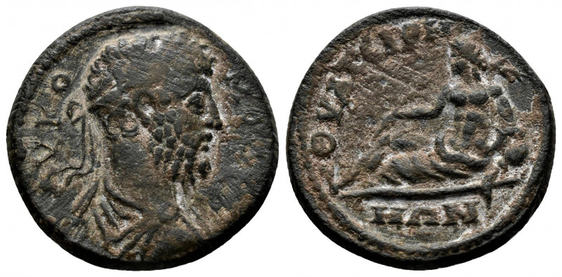 (Bronze, 6.02gr 23mm) LYDIA, Thyatira. Commodus. 180-192 AD AE.
laureate-headed ...