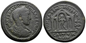 (Bronze, 18.94gr 32mm) LYDIA. Saitta. Severus Alexander, 222-235.
Laureate, draped and cuirassed bust of Severus Alexander to right, seen from behind...