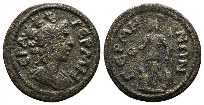 (Bronze.5.15g 23mm) MYSIA. Germe. Pseudo-autonomous. Time of the Antonines (138-...