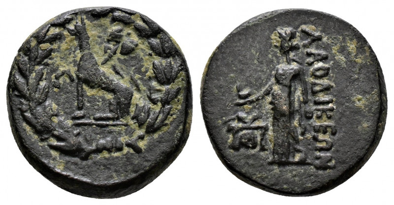 (Bronze.3.34g 15mm) PHRYGIA. Laodikeia. Pseudo-autonomous issue ( 27 BC- AD 14)....