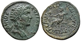 (Bronze, 6.99gr 23mm) PHRYGIA, Cotiaeum Pseudo-autonomous, Time of Gallienus (253-268) AE.
Diademed head of Demos right.
Rev: Zeus seated left on th...