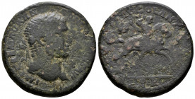 (Bronze, 24.67gr 34mm) PISIDIA. Antiochia. Caracalla, 198-217. Sestertius 211-217. 
Laureate head of Caracalla to right. 
Rev. Caracalla on horseback ...