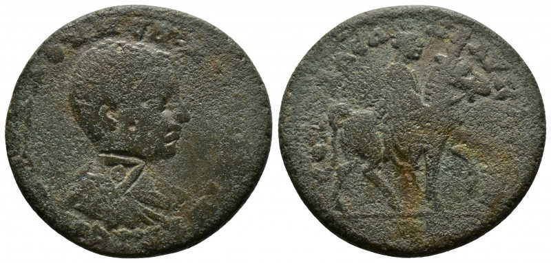 (Bronze, 10.30gr 29mm) CILICIA, Seleucia ad Calycadnum. Diadumenian. As Caesar, ...