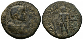 (Bronze, 17.69gr 31mm) LYCAONIA, Dalisandus. Philip I. 244-249 AD. AE. 
Laureate, draped, and cuirassed bust right 
Rev. Hercules standing facing, hea...