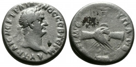 (Silver, 6.99gr 22mm) Cappadocia. Caesarea. Trajan 98-117 AD, (struck 98-99 AD). Drachm 
 laureate head of Trajan to right 
Rev.clasped right hands be...